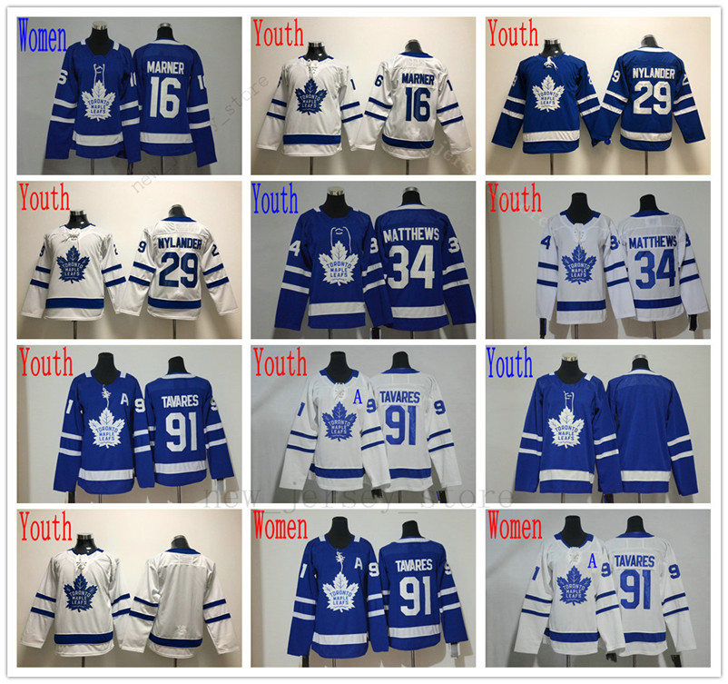 Women Youth Toronto Maple Leafs Hockey Jerseys Blue White 91 Tavares 34 Matthews 16 Mitchell Marner 44 Morgan Rielly 88 William Nylander, Youth 91 blue only size s-xl
Women Youth Toronto Maple Leafs Hockey Jerseys Blue White 91 Tavares 34 Matthews 16 Mitchell Marner 44 Morgan Rielly 88 William Nylander, Youth 91 blue only size s-xl