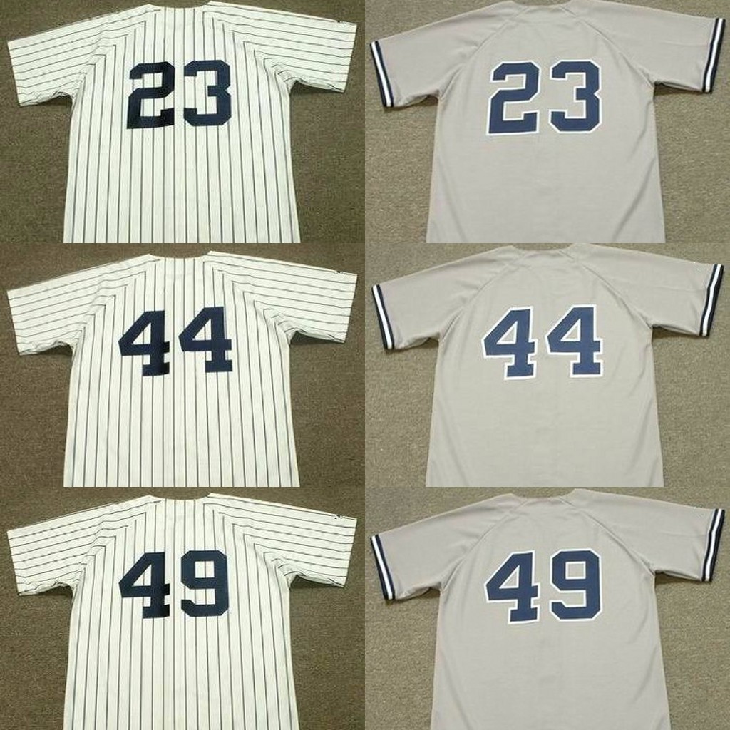 Men 23 DON MATTINGLY 10 CHRIS CHAMBLISS 12 RON BLOMBERG 44 REGGIE JACKSON 35 MIKE MUSSINA 49 RON GUIDRY 1983 Home Baseball Jersey
Men 23 DON MATTINGLY 10 CHRIS CHAMBLISS 12 RON BLOMBERG 44 REGGIE JACKSON 35 MIKE MUSSINA 49 RON GUIDRY 1983 Home Baseball Jersey
