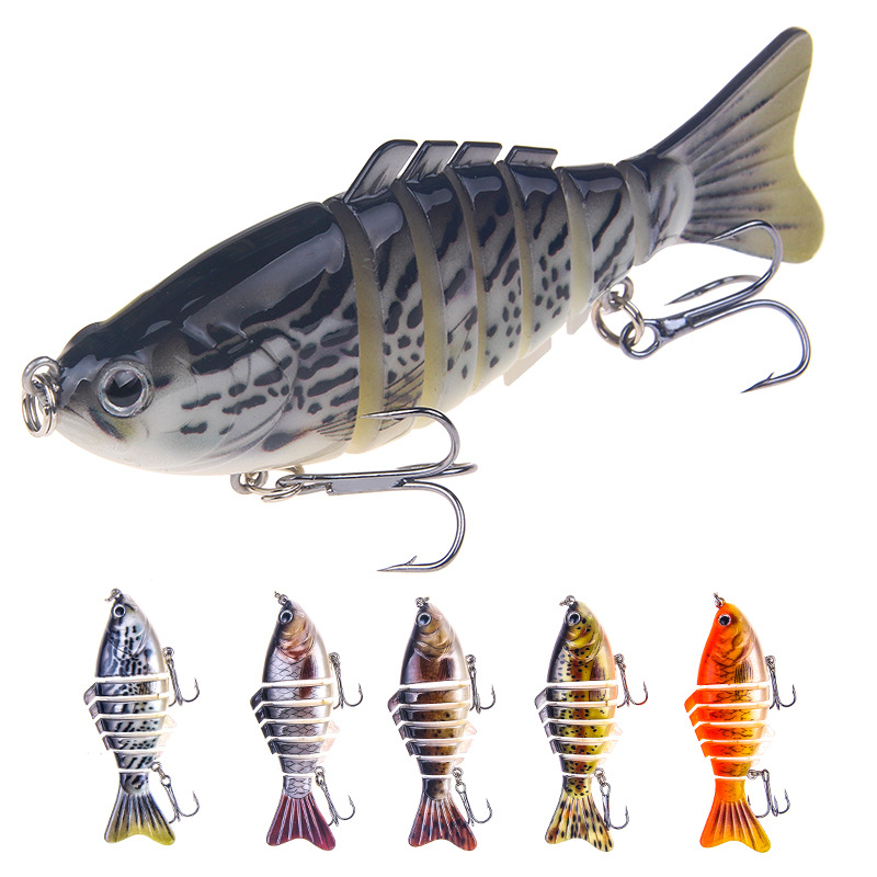 New Multi Jointed Vivid baits Hooks 10cm 16g 7 Segments Artificial Realistic Fish Musky Bass Fishing lure
New Multi Jointed Vivid baits Hooks 10cm 16g 7 Segments Artificial Realistic Fish Musky Bass Fishing lure