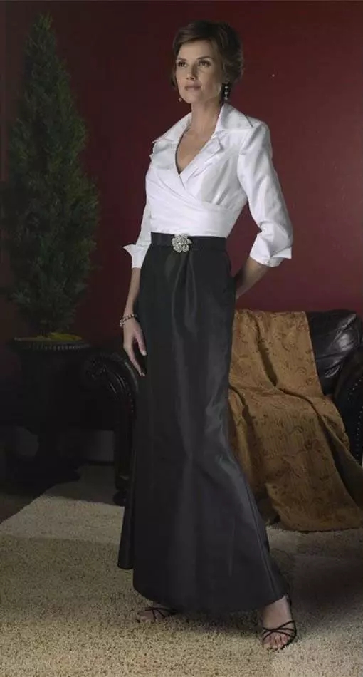 2018 Elegant Mother Of The Bride Dresses Spring Long Sleeve Ankle Length Taffeta Mermaid Wedding Guest Dress Evening Gowns