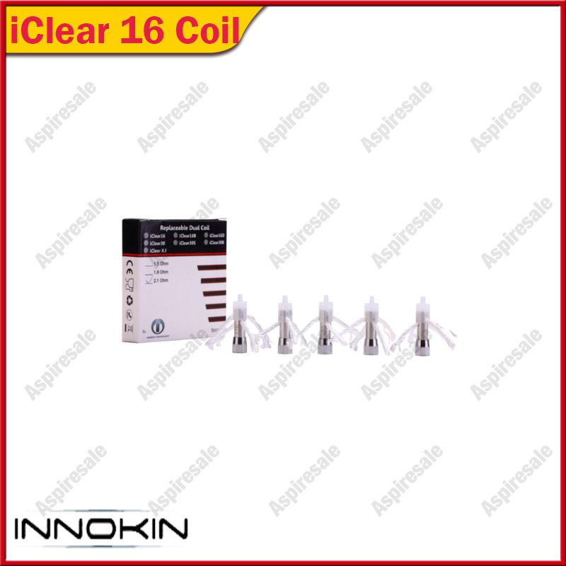 Innokin Coil For iClear 16 Clearomizer Replacement Dual Coil For Iclear16 Atomizer Coil Head 1.5ohm/2.1ohm free shipping
Innokin Coil For iClear 16 Clearomizer Replacement Dual Coil For Iclear16 Atomizer Coil Head 1.5ohm/2.1ohm free shipping