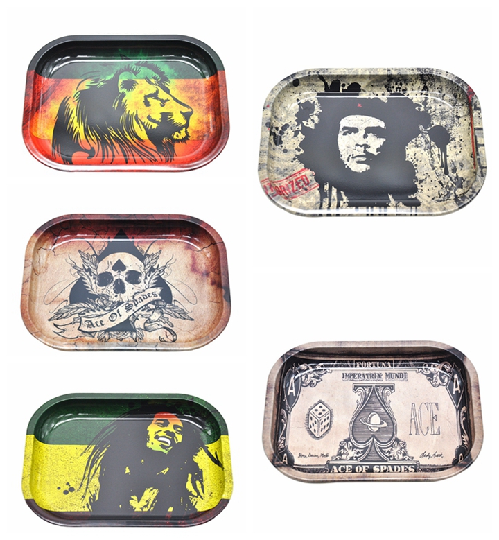 5 Styles Bob Marley Rolling Tray Metal Tobacco 18*14*cm Handroller Roll Case Tobacco Storage Tin Smoking Accessories Pipe Machine
5 Styles Bob Marley Rolling Tray Metal Tobacco 18*14*cm Handroller Roll Case Tobacco Storage Tin Smoking Accessories Pipe Machine