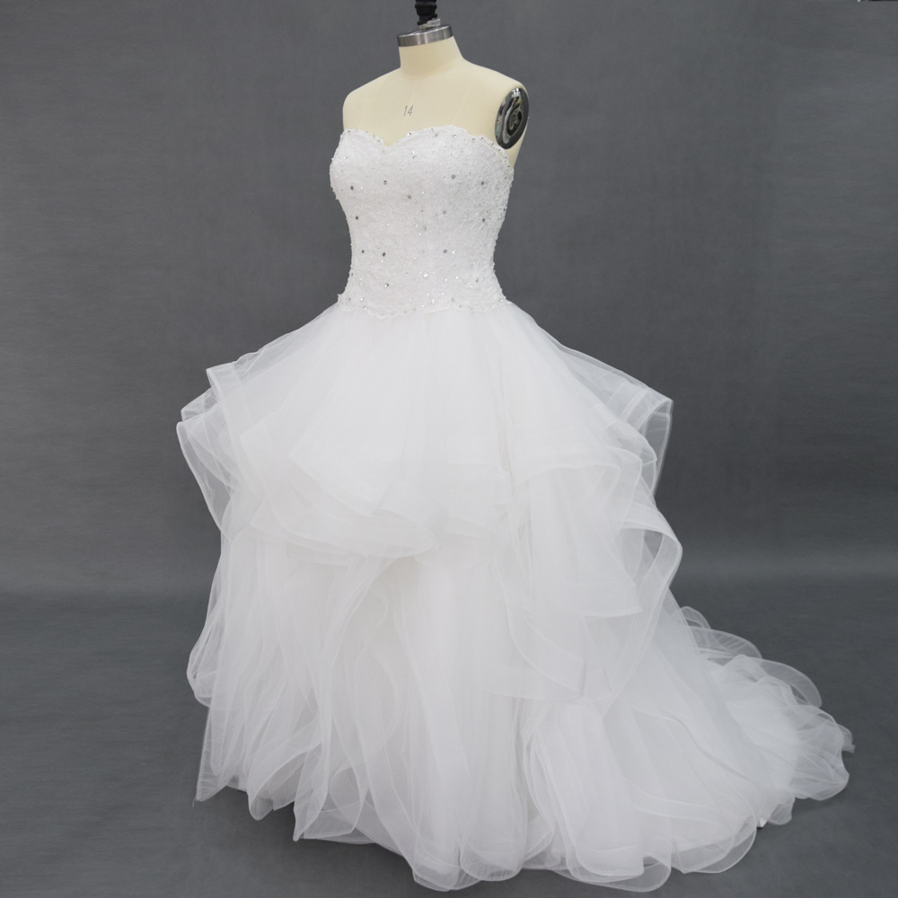 Plus Size Wedding Dresses Real Pictures Ball Gown lace with Applique Sequins Lace-up Back Pleats Organza Wedding Dresses Bridal Gowns, Ivory
Plus Size Wedding Dresses Real Pictures Ball Gown lace with Applique Sequins Lace-up Back Pleats Organza Wedding Dresses Bridal Gowns, Ivory