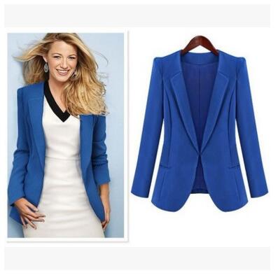 2017 Ladies Blazer Plus Size 4XL Formal Jacket Women's White Blaser Black Female Blue Women Suit Office Ladies SY185
