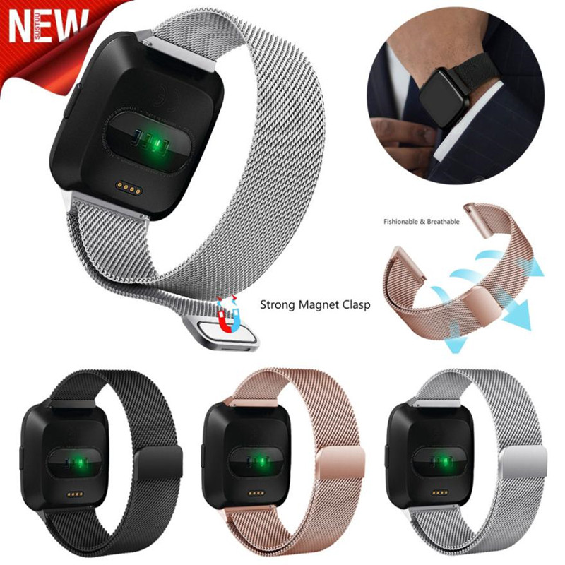 Milanese Loop Strap Wrist Band Replacement For Fitbit Versa/ Versa 2 Stainless Steel Watch Band Magnetic Lock Bracelet
Milanese Loop Strap Wrist Band Replacement For Fitbit Versa/ Versa 2 Stainless Steel Watch Band Magnetic Lock Bracelet