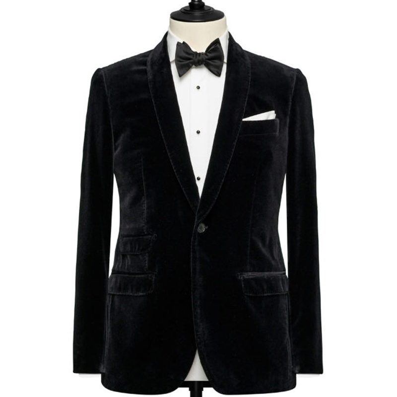 Black Velvet Wedding Party Men Suits Groom Wear 2018 Two Piece Shawl Lapel Custom Made Wedding Groom Tuxedos (Jacket + Black Pants, Royal blue
Black Velvet Wedding Party Men Suits Groom Wear 2018 Two Piece Shawl Lapel Custom Made Wedding Groom Tuxedos (Jacket + Black Pants, Royal blue