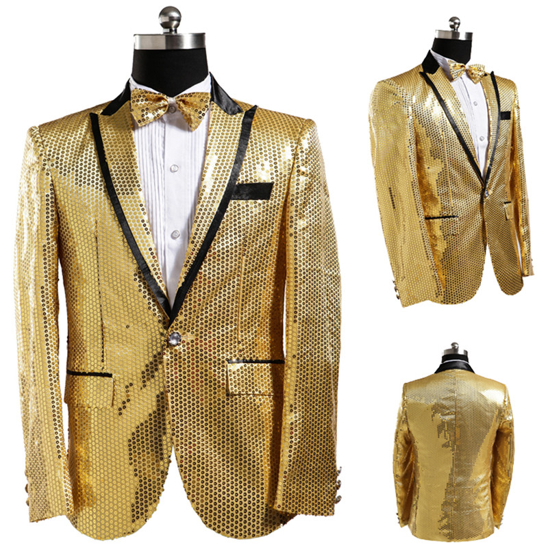Multicolor Classic Men Sequin Blazer Gold Mens Sequin Jacket Silver Uomo Men Stage Wear Stage Costumes For Singer Host, Black
Multicolor Classic Men Sequin Blazer Gold Mens Sequin Jacket Silver Uomo Men Stage Wear Stage Costumes For Singer Host, Black