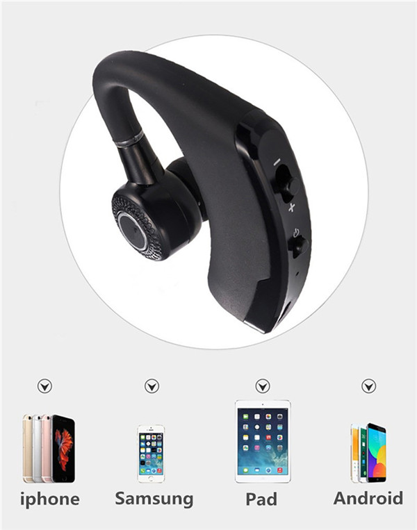 Handsfree Business Wireless Bluetooth Headset With Mic Voice Control Headphone Stereo Earphone For iPhone Adroid Drive Connect With 2 Phones, Black
Handsfree Business Wireless Bluetooth Headset With Mic Voice Control Headphone Stereo Earphone For iPhone Adroid Drive Connect With 2 Phones, Black