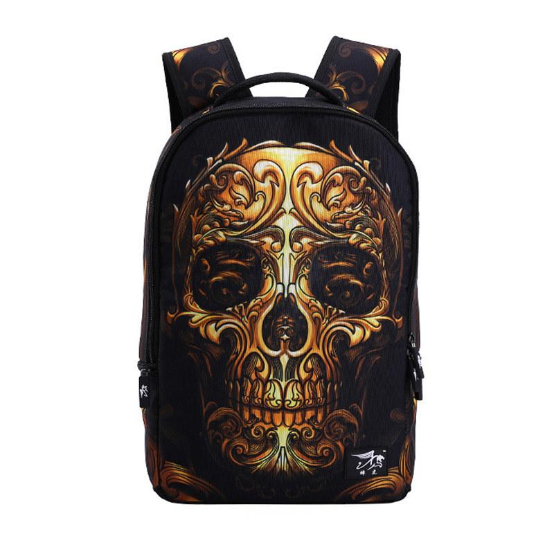 Wholesale- 2016 vintage canvas 3D Cartoon printing backpack men punk rock women backpacks Skull Backpack school bags for teenagers APB14, As picture
Wholesale- 2016 vintage canvas 3D Cartoon printing backpack men punk rock women backpacks Skull Backpack school bags for teenagers APB14, As picture