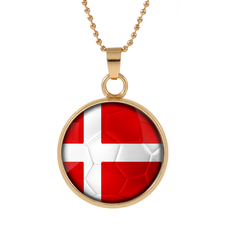 new three-dimensional 2018 world cup denmark necklace pendant colorful pendant glass cabochon dome necklaces jewelry customed, Silver
new three-dimensional 2018 world cup denmark necklace pendant colorful pendant glass cabochon dome necklaces jewelry customed, Silver