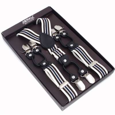 New Suspenders Black leather 6 Clips Braces Male Vintage Casual Suspensorio Trousers Strap Father/Husband's Gift 2.5*120cm
New Suspenders Black leather 6 Clips Braces Male Vintage Casual Suspensorio Trousers Strap Father/Husband's Gift 2.5*120cm