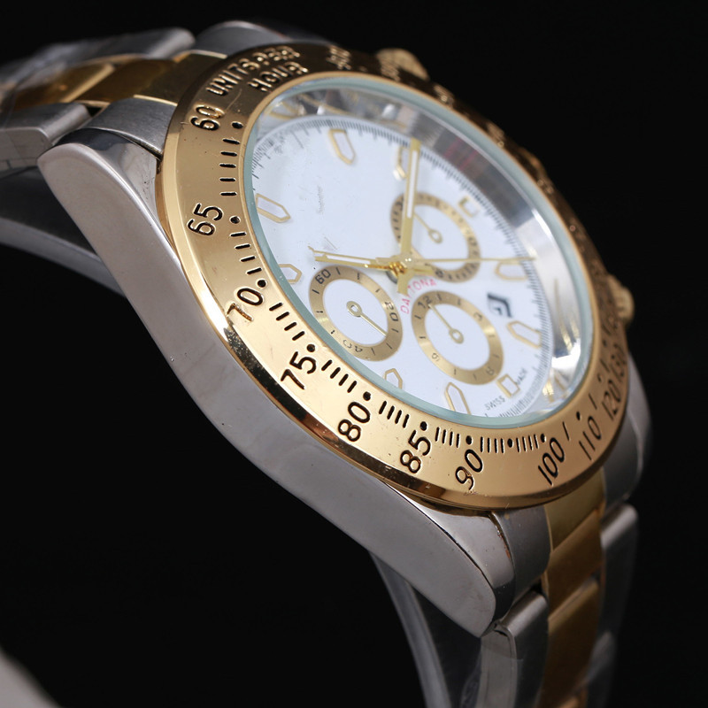 Men's All Steel Calendar Waterproof Business Luxury Student Couple Gift Table Dressing High Quality Quartz Watch, Slivery;brown
Men's All Steel Calendar Waterproof Business Luxury Student Couple Gift Table Dressing High Quality Quartz Watch, Slivery;brown