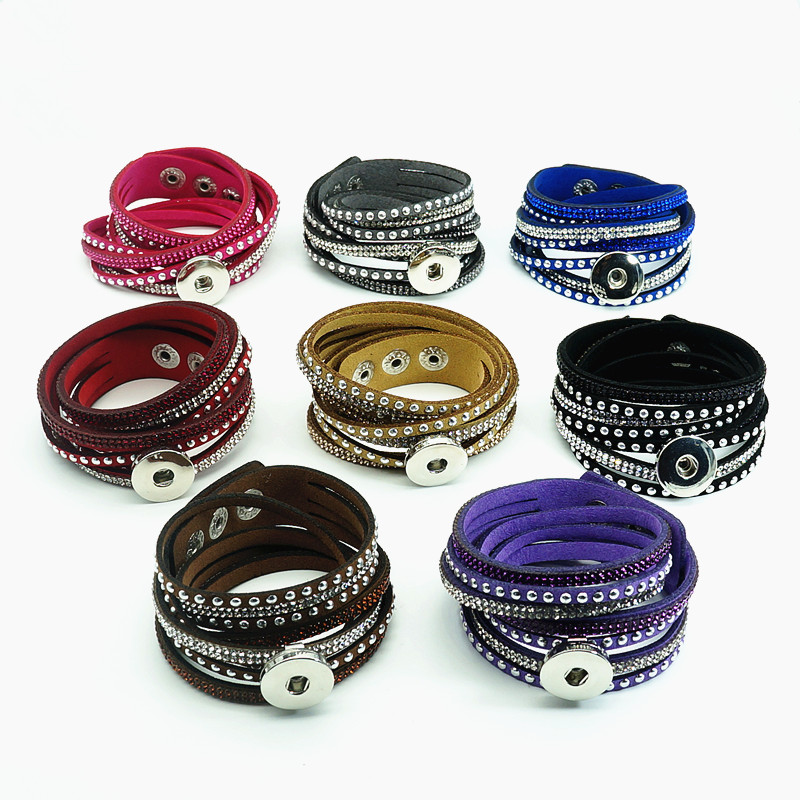 Hot Sale Rhinestone crystal velvet bracelets Multi-layers beauty colorful for 18mm snap buttons DIY snap jewelry wholesale
Hot Sale Rhinestone crystal velvet bracelets Multi-layers beauty colorful for 18mm snap buttons DIY snap jewelry wholesale