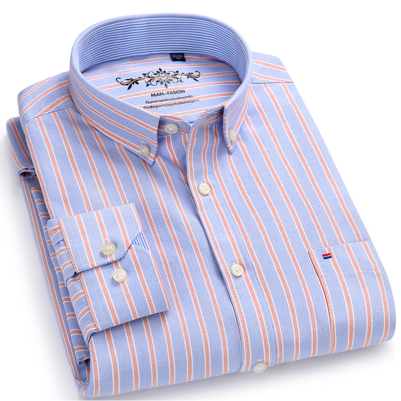 Men's Long Sleeve Contrast Plaid/Striped Oxford Dress Shirt with Left Chest Pocket Male Casual Slim-fit Buttoned Down Shirts, 1006 25
Men's Long Sleeve Contrast Plaid/Striped Oxford Dress Shirt with Left Chest Pocket Male Casual Slim-fit Buttoned Down Shirts, 1006 25