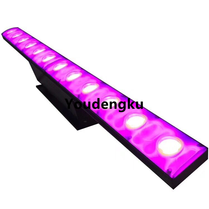 2 pieces 12x3W Warm / cool White 72pcs RGB 3 IN 1 SMD 5050 LED indoor wall washer led 2in1 Hybrid Led Pixel Bar light