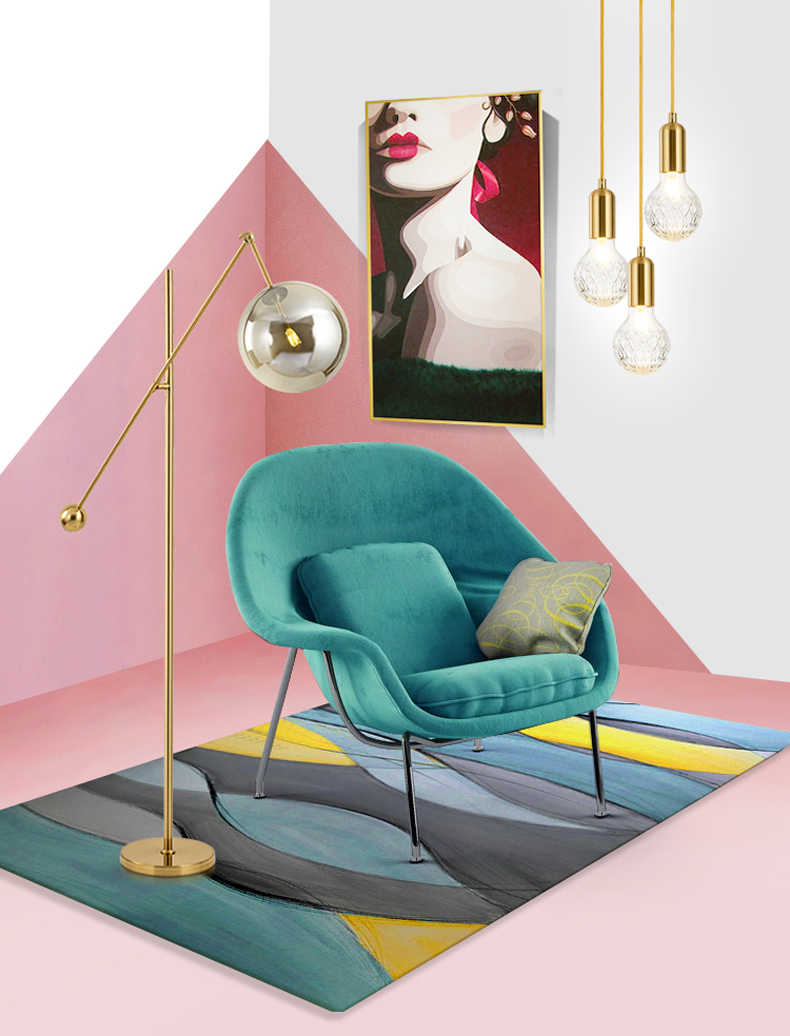 LED FLOOR LAMP Modern Indoor Lighting Living Room Lightings Morden Light Metal Electroplating Glass Ball Lampshade Marble Base