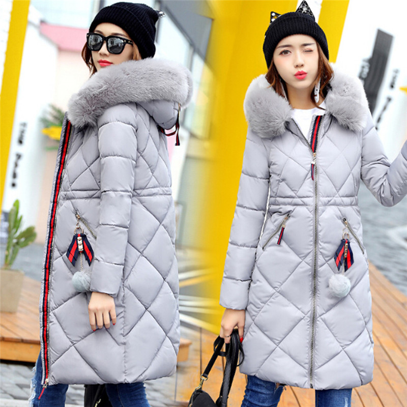 Fur Winter Coat Thickened Parka Women Stitching Slim Long Winter Coat Down Cotton Ladies Down Parka Jacket Women, Red
Fur Winter Coat Thickened Parka Women Stitching Slim Long Winter Coat Down Cotton Ladies Down Parka Jacket Women, Red