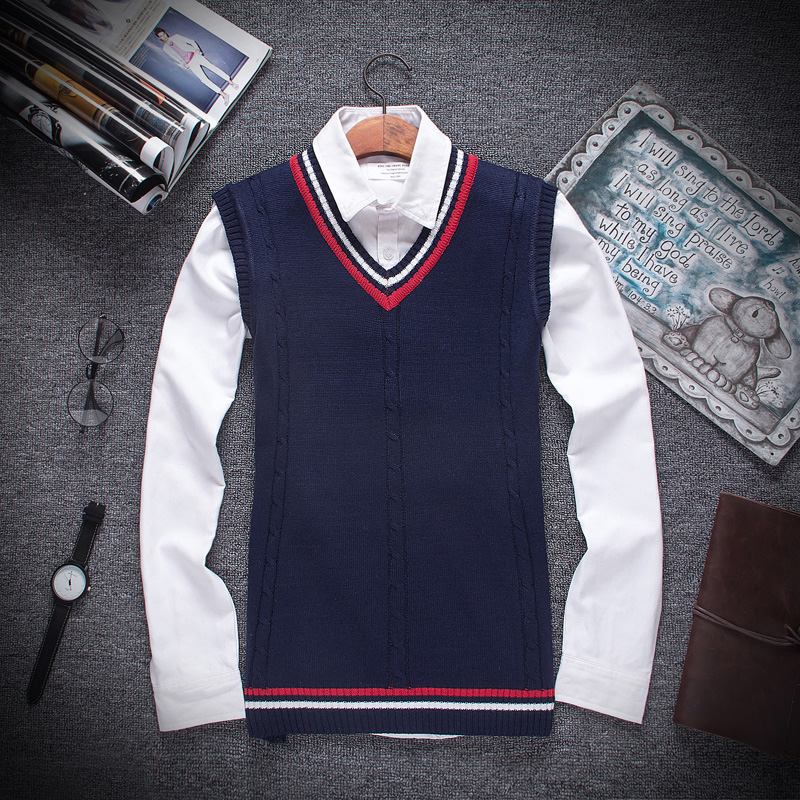 Autumn Winter Men Fashion Boutique Cotton V-neck Knitted Sweater Vest / Male Formal Social Business Waistcoat, White;black
Autumn Winter Men Fashion Boutique Cotton V-neck Knitted Sweater Vest / Male Formal Social Business Waistcoat, White;black