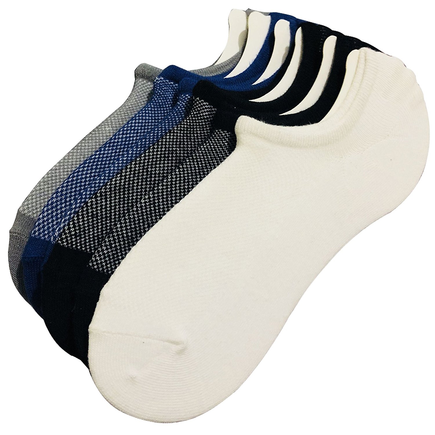 No Show Socks Men6 Pairs Mens Cotton Low Cut Socks NonSlip Grips Casual Low Cut Boat Sock Size 61146306887703213