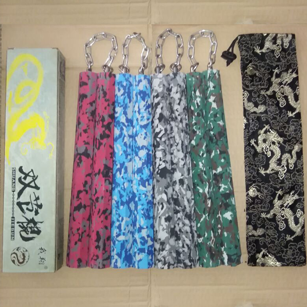High Quality EVA Foam Nunchakus Nunchucks Bruce Lee Martial Arts Kung Fu Camouflage Stick Training Practice Performance Outdoor Sports Toy
High Quality EVA Foam Nunchakus Nunchucks Bruce Lee Martial Arts Kung Fu Camouflage Stick Training Practice Performance Outdoor Sports Toy