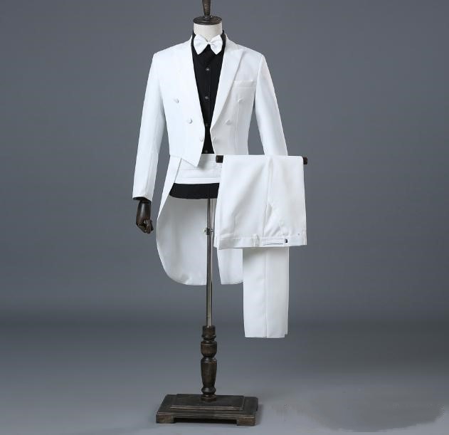 High Quality Cool Peak Lapel Groomsmen Double-Breasted Groom Tailcoat Men Suits Wedding/Prom/Dinner Best Man Blazer(Jacket+Pants+Tie+Girdle, Same as image
High Quality Cool Peak Lapel Groomsmen Double-Breasted Groom Tailcoat Men Suits Wedding/Prom/Dinner Best Man Blazer(Jacket+Pants+Tie+Girdle, Same as image
