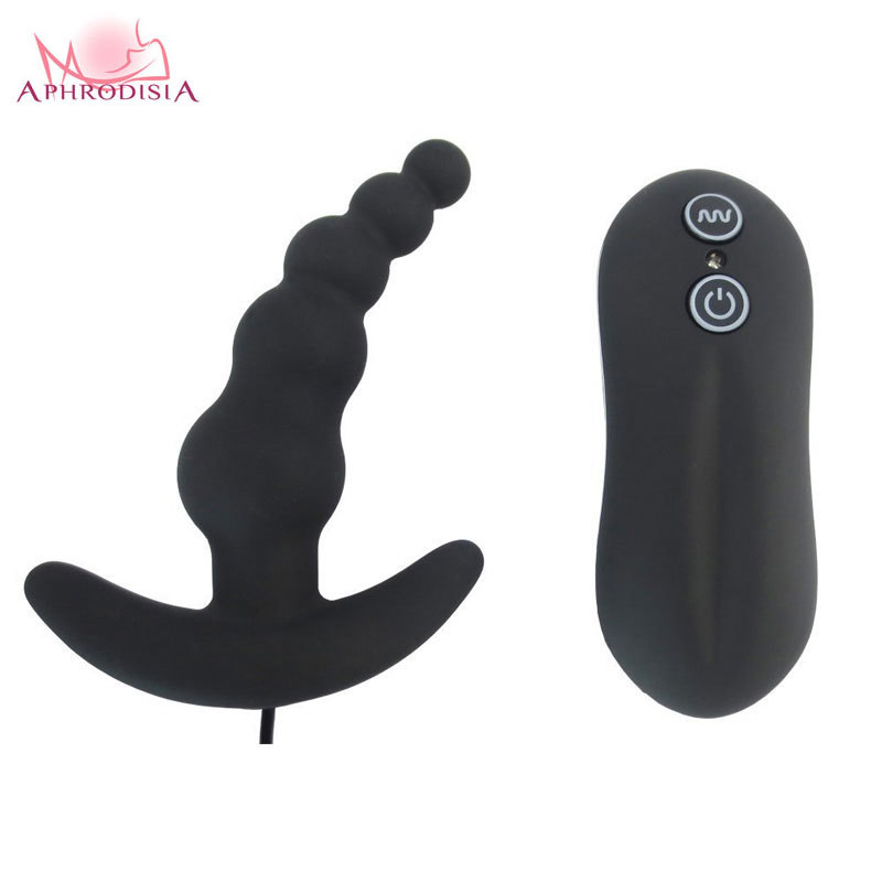 APHRODISIA Anal vibrator plug Prostate massager Anal sex toys Vibrating Anal Beads Plug 10 Mode Butt Plug Sex toys for men women S924