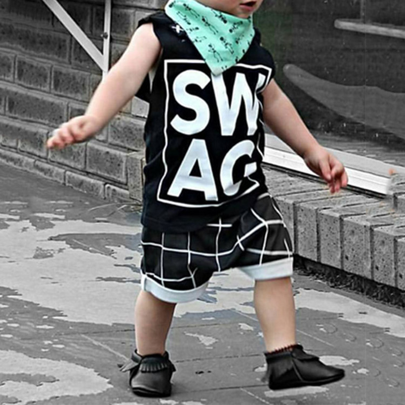 2018 Fashion Design Boy Suit Letter Printing Vest + Pants Suit Baby Summer Sleeveless Vest 2 Piece of Children's Clothing, As picture
2018 Fashion Design Boy Suit Letter Printing Vest + Pants Suit Baby Summer Sleeveless Vest 2 Piece of Children's Clothing, As picture