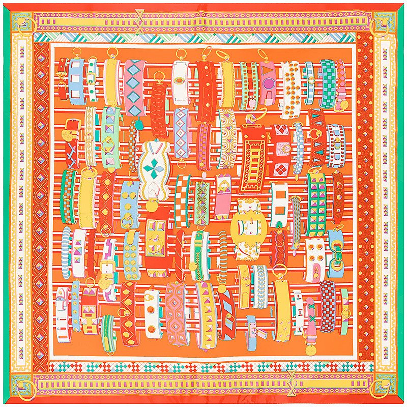 New 100% Twill Silk Scarf Women Square Scarves Wrap Bracelet Belt Print Neckerchief Female Foulard Silk Hijab Lady Bufandas 100cm*100cm
New 100% Twill Silk Scarf Women Square Scarves Wrap Bracelet Belt Print Neckerchief Female Foulard Silk Hijab Lady Bufandas 100cm*100cm