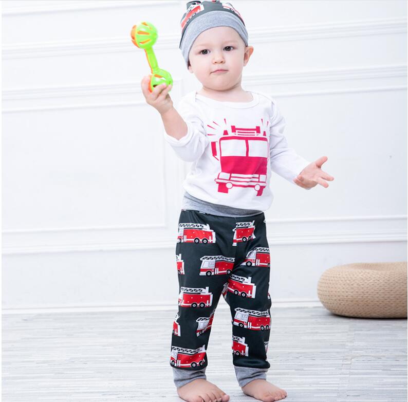 Baby Cartoon Car Printed Romper Set Boy Girl Spring and Autumn Round Neck Long Sleeve Jumpsuit and Pant Hat Suit Infant Clothes ZHT 101, As picture
Baby Cartoon Car Printed Romper Set Boy Girl Spring and Autumn Round Neck Long Sleeve Jumpsuit and Pant Hat Suit Infant Clothes ZHT 101, As picture
