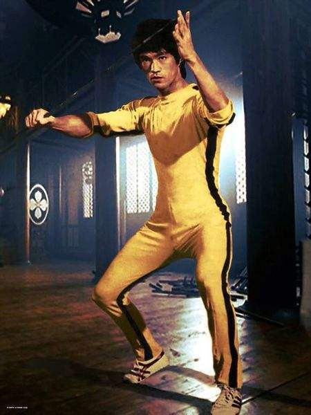 New Jeet Kune Do Game of Death Costume Jumpsuit Bruce Lee Classic Yellow Kung Fu Uniforms Cosplay JKD