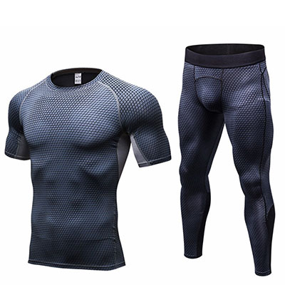 Men Bodybuilding Compression Tracksuit Fitness Black Running T-shirt Pant Legging Men's Sportswear Demix Gym Sport Suit, Red
Men Bodybuilding Compression Tracksuit Fitness Black Running T-shirt Pant Legging Men's Sportswear Demix Gym Sport Suit, Red