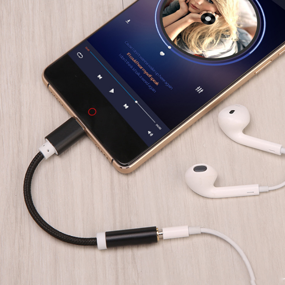 High quality USB 31 Type C to 35mm Adapter Cable Headphone Earphone Jack Convertor For Nexus 5X 6P OnePlus 2 Moto z Huawei m679423