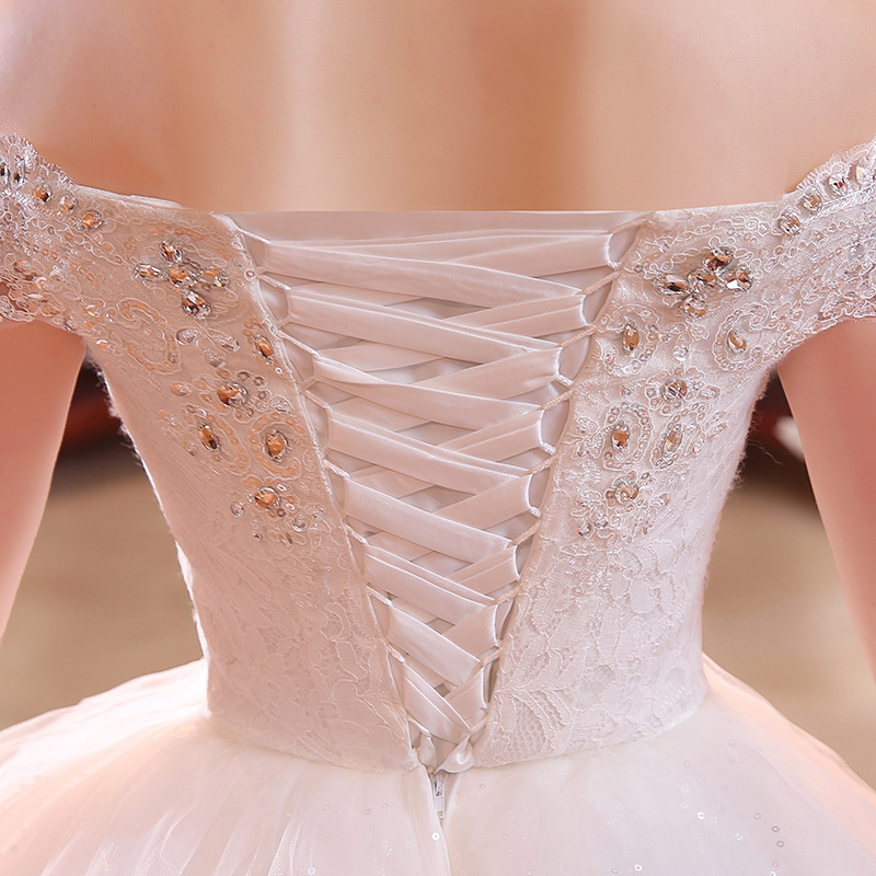 Hot Sale Summer Soft Satin Wedding Dress 2018 New Arrival Korean Style Boat Neck Simple Plus Size bride Vestido De Noiva A-Line