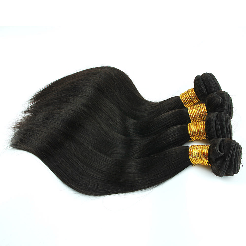 elibess silky straight hair 3 or 4pcs virgin human hair extensions cheaper 100g one piece hair bundle free