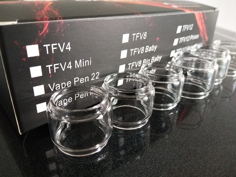 TFV12 TFV8 Big baby TFV12 Prince TFV8 X baby Vape Pen 22 Plus for RBA Coil Replacement Bulb fat boy Convex Glass Tube
TFV12 TFV8 Big baby TFV12 Prince TFV8 X baby Vape Pen 22 Plus for RBA Coil Replacement Bulb fat boy Convex Glass Tube