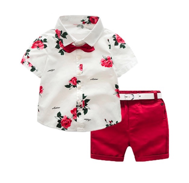 2018 Children's clothing Summer Boys Clothing Sets Children Clothing Set Kids Boy Clothes Flower Tie Shirts+Shorts 2PCS Gentleman Suit With, De1
2018 Children's clothing Summer Boys Clothing Sets Children Clothing Set Kids Boy Clothes Flower Tie Shirts+Shorts 2PCS Gentleman Suit With, De1