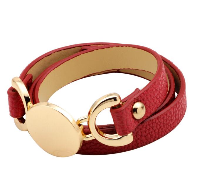 Leather Cuff Bracelet with Blank Disk Charms Wristband Multi Layer Wrap Leather Bracelet Bangle Jewlery Accessory for Women
Leather Cuff Bracelet with Blank Disk Charms Wristband Multi Layer Wrap Leather Bracelet Bangle Jewlery Accessory for Women