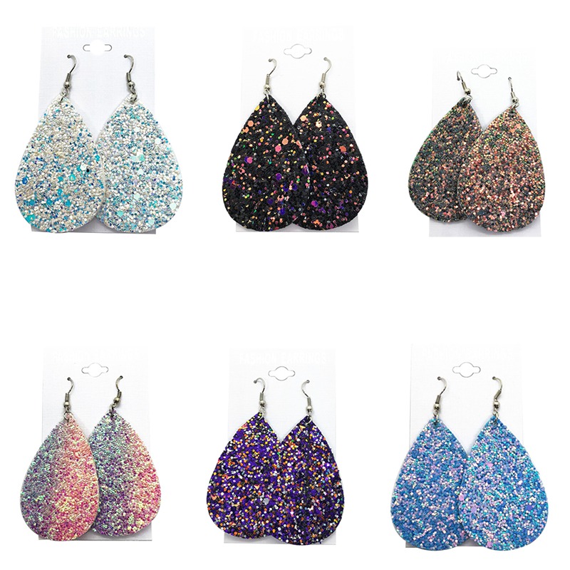 Bohemian Fashion Jewelry simple pendant drop earrings for women glitter tear leather Earrings 6 color Best friend gifts A79-A8
Bohemian Fashion Jewelry simple pendant drop earrings for women glitter tear leather Earrings 6 color Best friend gifts A79-A8