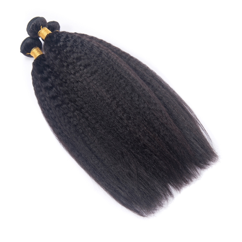 Yaki One Bundle Brazilian Human Hair Extensions Kinky Straight 1 piece Double Wefts Indian Virgin Hair Yirubeauty Peruvian Products
