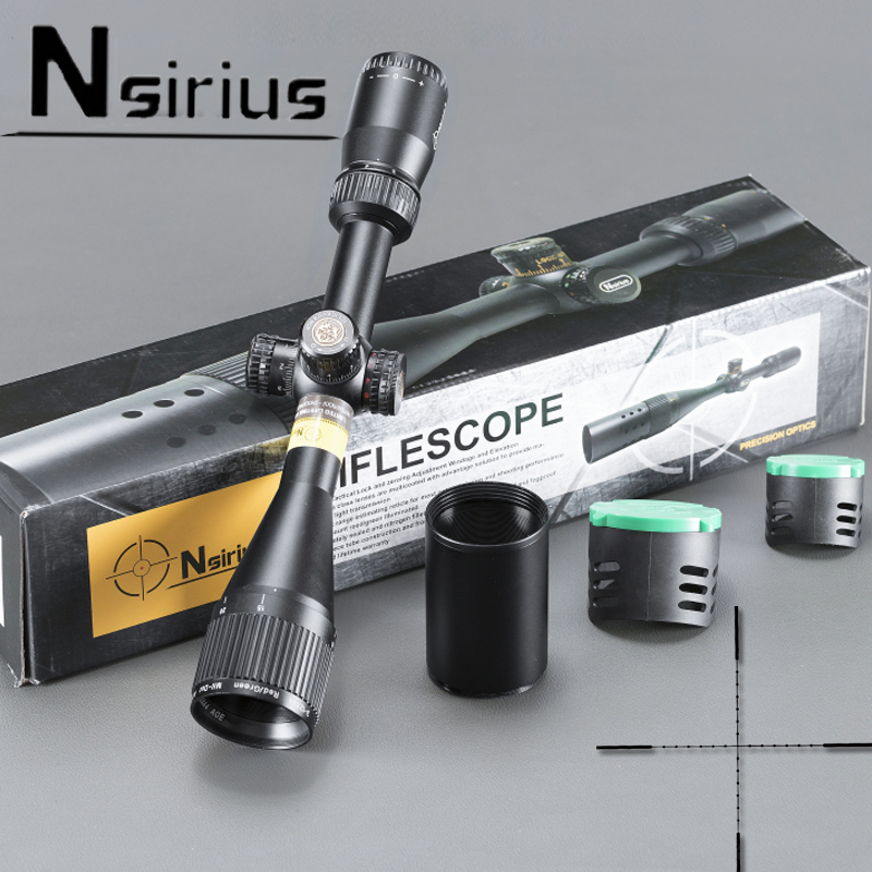 Nsirius Precision Optics 3-12x44 AOE Red & Green illuminated Mil Dot Rifle Scope Hunting Gun Scope with Sunshade and Mounting
Nsirius Precision Optics 3-12x44 AOE Red & Green illuminated Mil Dot Rifle Scope Hunting Gun Scope with Sunshade and Mounting