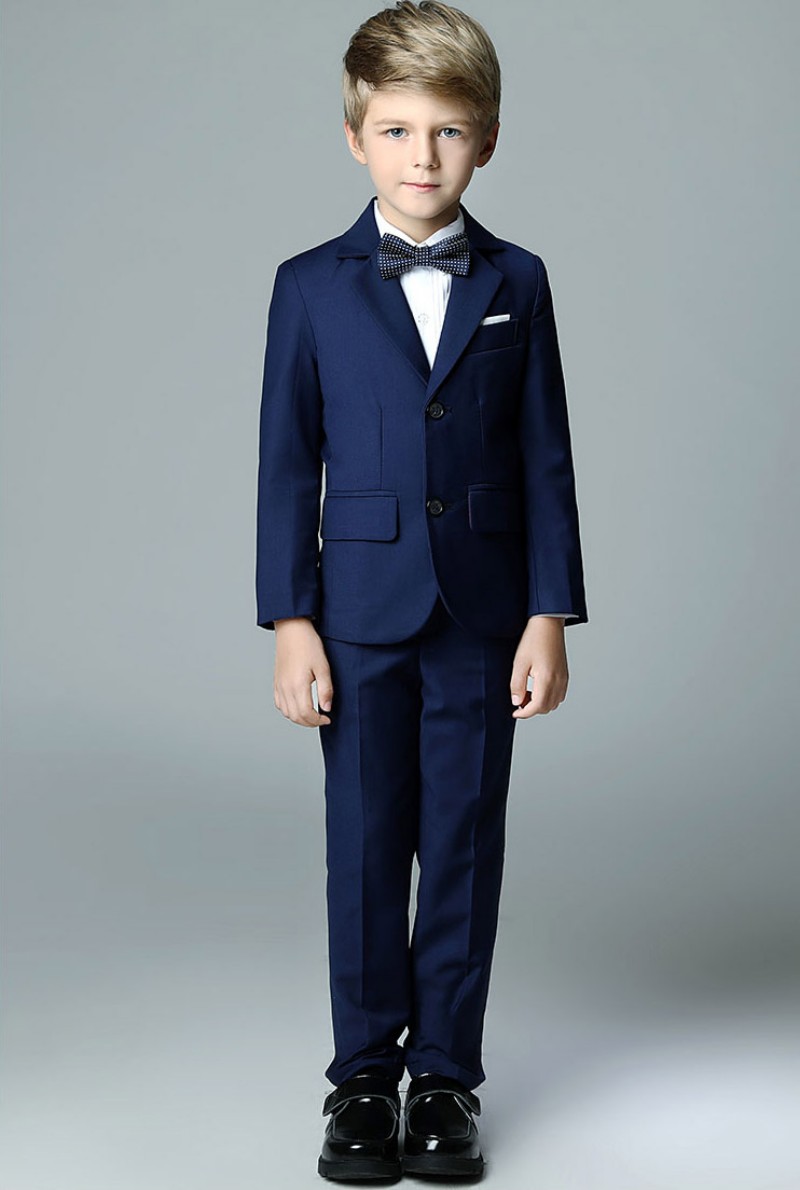 2018 High Fashion Three Pieces Boys Clothes Spring Long Sleeve Boys Formal Suits For Prom Wedding Events