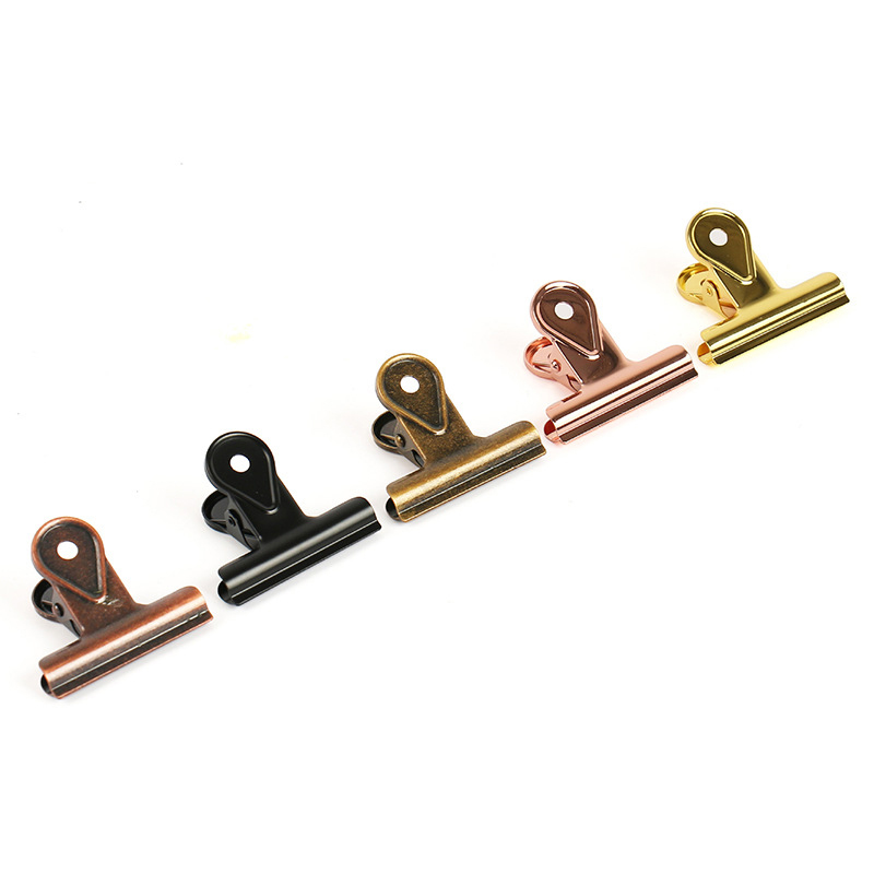 Copper Binder Clips Vintage Skeleton Clips Metal Electroplating Bulldog Hinge Clips Paper Clamps for Maps Papers Price Tags
Copper Binder Clips Vintage Skeleton Clips Metal Electroplating Bulldog Hinge Clips Paper Clamps for Maps Papers Price Tags