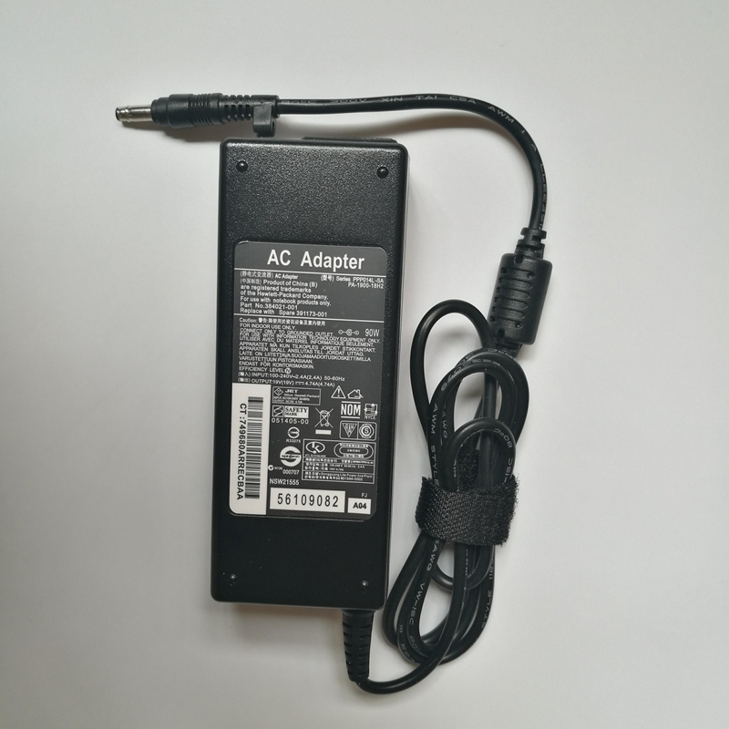 

AC Power Supply Adapter 19V 4.74A 4.8*1.7mm for HP Compaq Pavilion DV6100 DV9300 DV7 DV5 A900 CQ40 CQ45 CQ50 CQ50-100 Laptop Charger