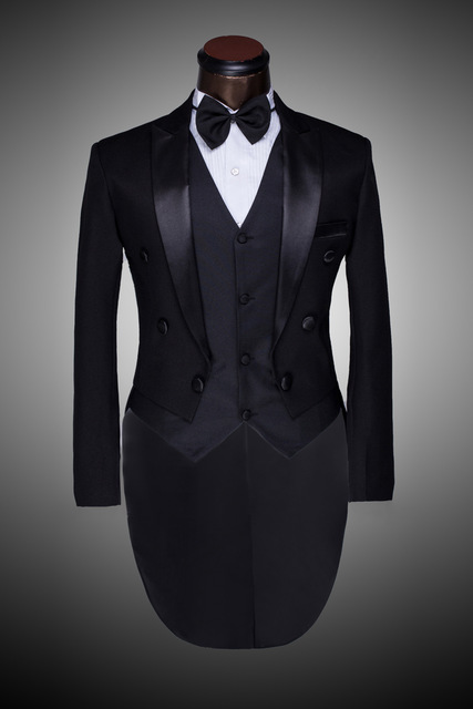 Custom Made Peaked Lapel Back Vent Black/White Tailcoat Men Party Groomsmen Suits in Wedding Tuxedos(Jacket+Pants+Tie+Vest) NO;311, Same as image
Custom Made Peaked Lapel Back Vent Black/White Tailcoat Men Party Groomsmen Suits in Wedding Tuxedos(Jacket+Pants+Tie+Vest) NO;311, Same as image