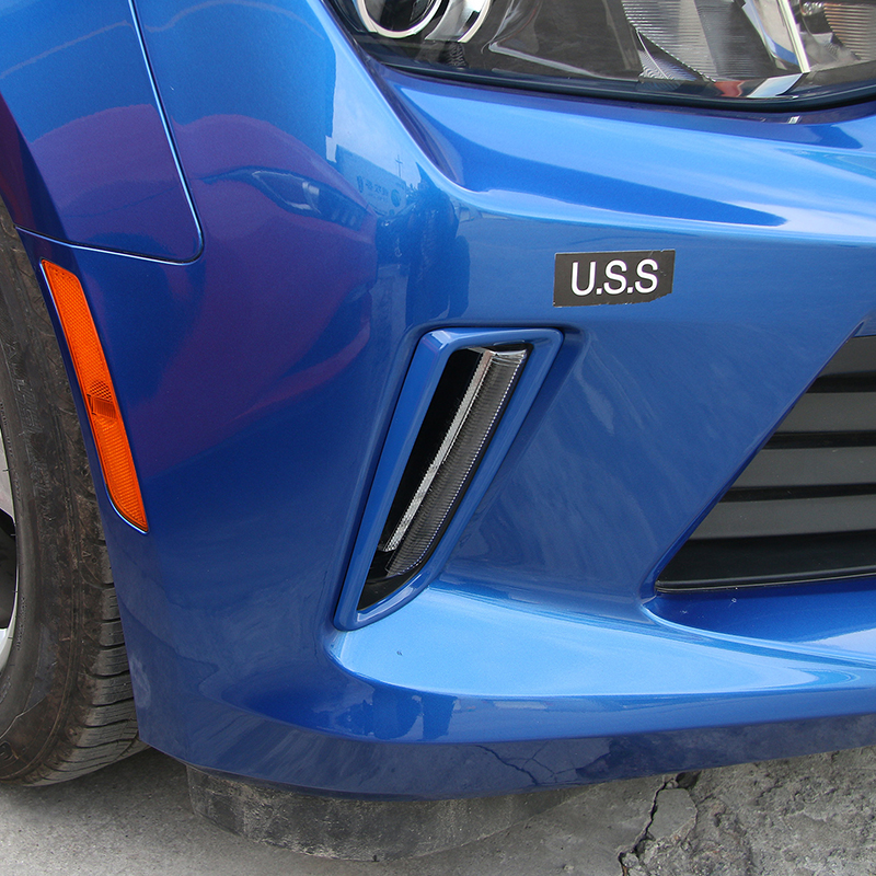 ABS Car Daytime Running Light Decoration Cover Ring Stickers For Chevrolet Camaro 2017 Up Car Styling Exterior Accessories