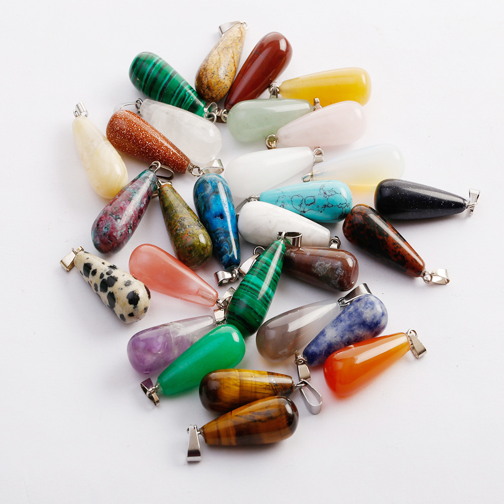 Wholesale natural Stone Water Drop Pendant Crystal Bead Necklace MultiColor stone Gemstone for Jewelry Making Women Gift free shipping
Wholesale natural Stone Water Drop Pendant Crystal Bead Necklace MultiColor stone Gemstone for Jewelry Making Women Gift free shipping