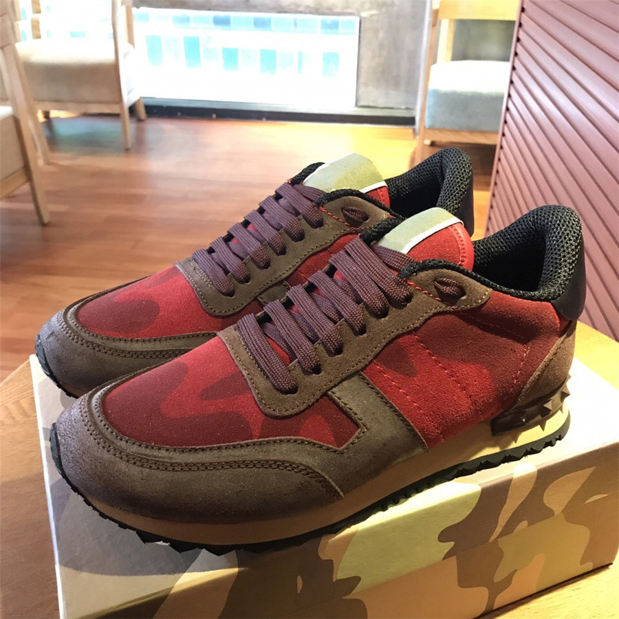Low-Top Canvas Buffed Leather, and Suede Nylon Sneaker Camouflage Camo Rockrunner Sneakers Rockstud Trainer Shoes, 19#
Low-Top Canvas Buffed Leather, and Suede Nylon Sneaker Camouflage Camo Rockrunner Sneakers Rockstud Trainer Shoes, 19#