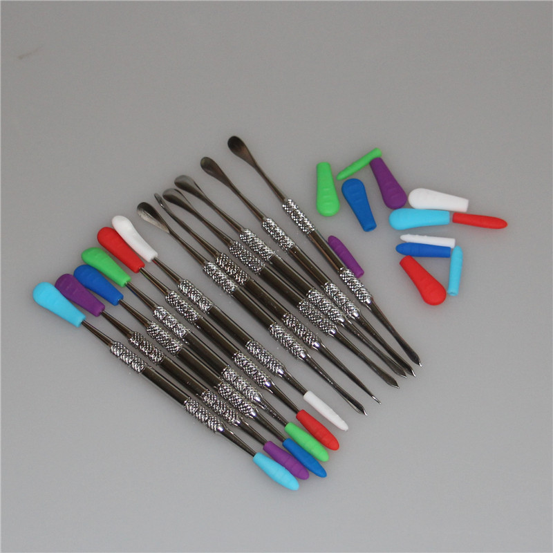 Wax Dabber Tool Stainless Steel Dab Tool With Silicone Tip Titanium Nail Earpick Dabber Tool Dry Herb Vaporizer Pen Dabber Tools
Wax Dabber Tool Stainless Steel Dab Tool With Silicone Tip Titanium Nail Earpick Dabber Tool Dry Herb Vaporizer Pen Dabber Tools
