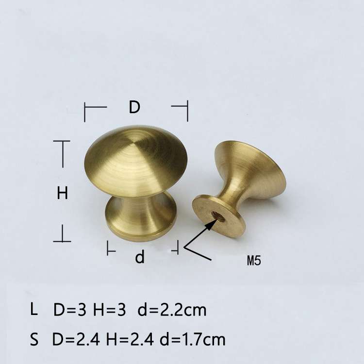 4pics solid simple drawer knob furniture door handle hardware cabinet wardrobe shoe single hole round cone pull