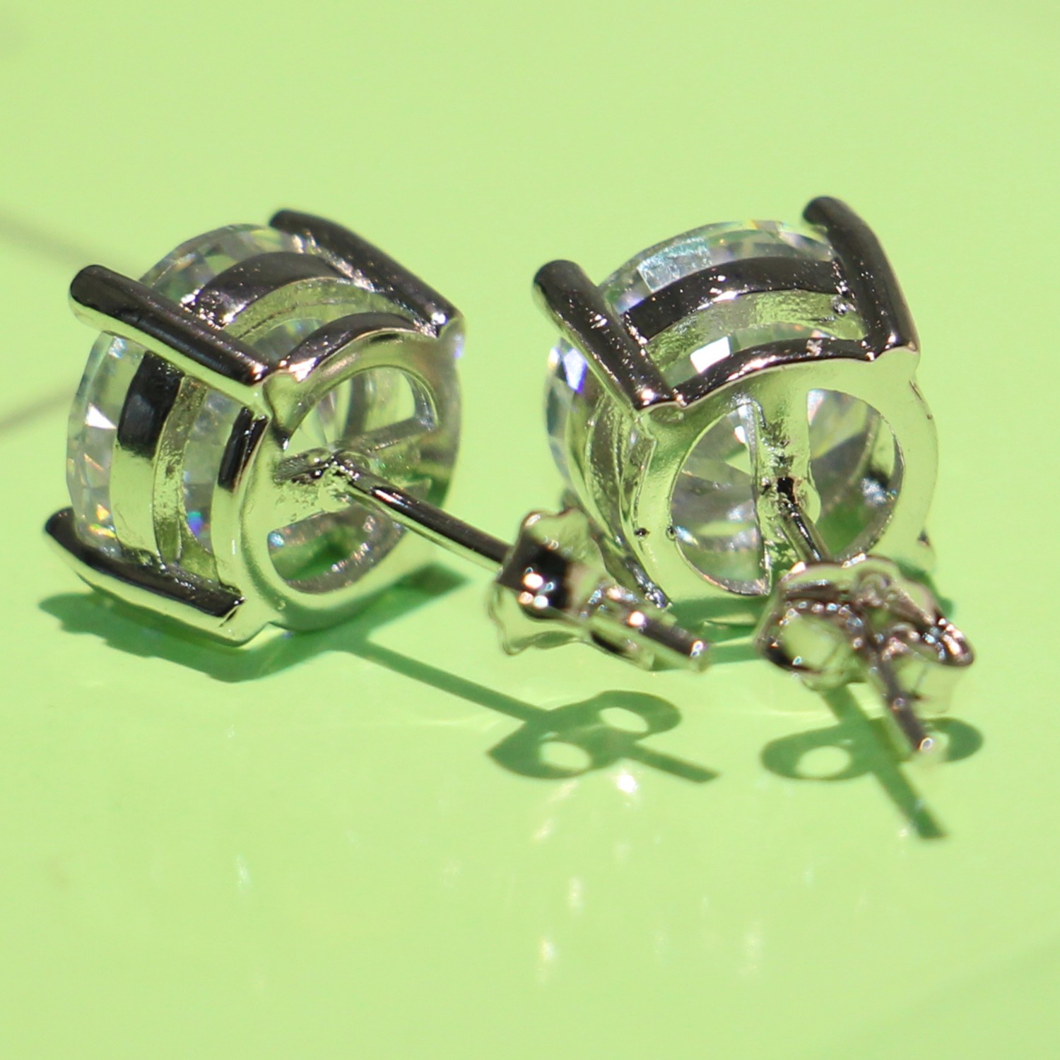 choucong Hot Sale Romantic Jewelry Stud Earrings For Wedding Elegant Sier Color 5A Cubic Zirconia Stone CZ Dia Earring Gift